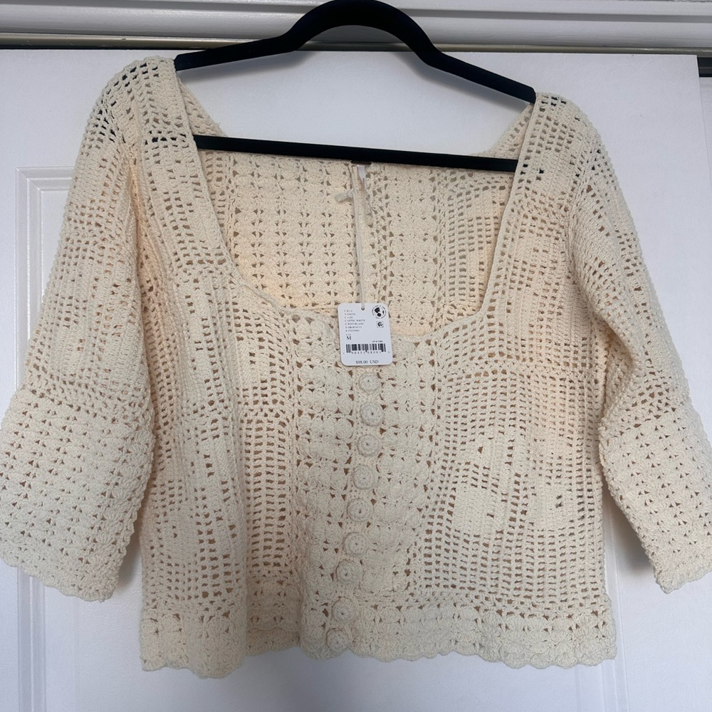 NWT - Free People Crochet Top